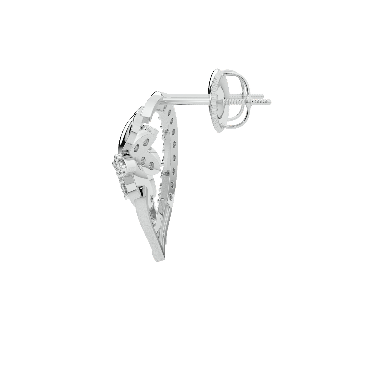 Lucy Round Diamond Stud Earrings